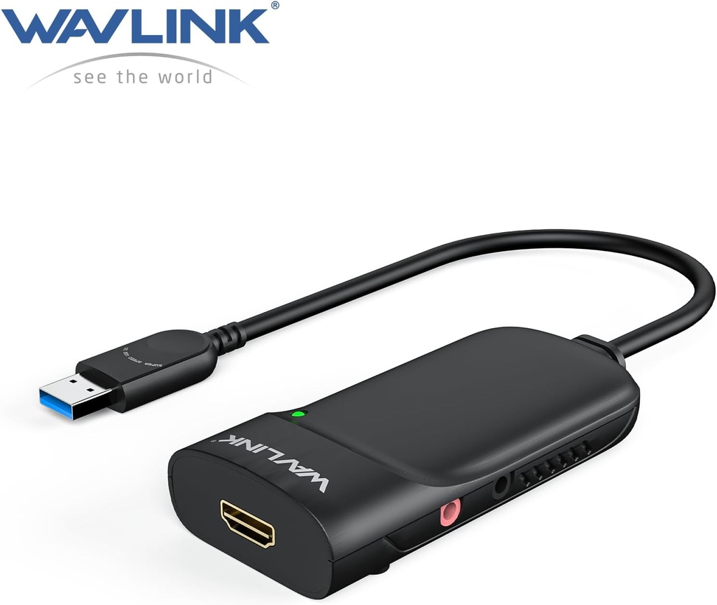 Adaptador de video WAVLINK USB 3.0 a HDMI chips Displaylink