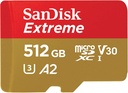 Tarjeta Micro SD SanDisk 512GB Extreme microSDXC UHS-I V30