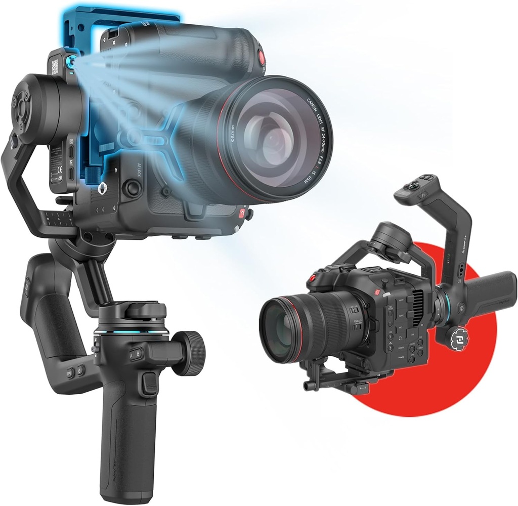 Estabilizador Gimbal Feiyutech Scorp-C2 AI Tracking Carga Max 3,5 kg