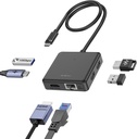 HUB Tipo C 6 en 1 Benfei 1*USB 3.2 2*USB 2.0 LAN RJ45 HDMI 