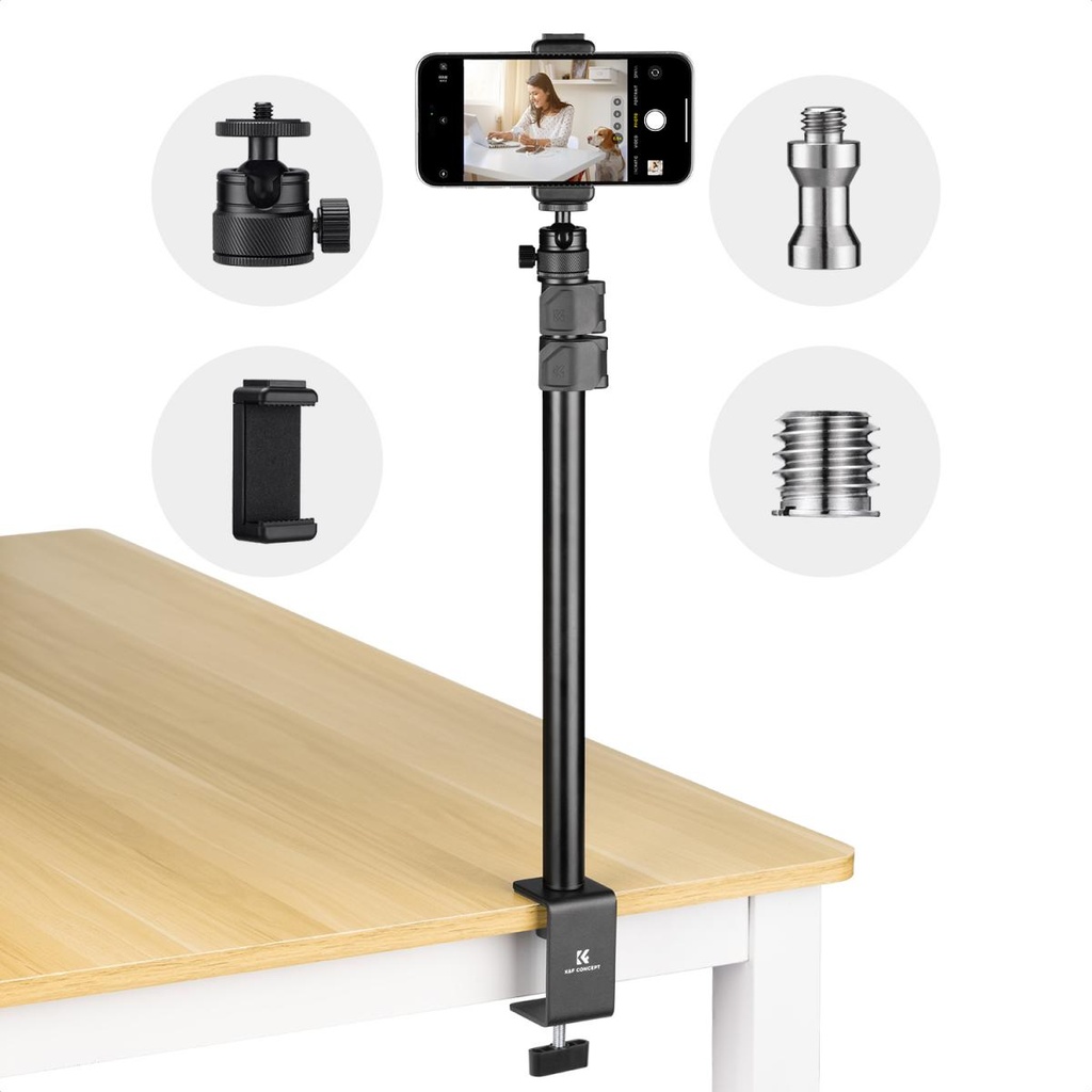 Stand de escritorio C-Clamp K&F CONCEPT 37–90cm KF34.040