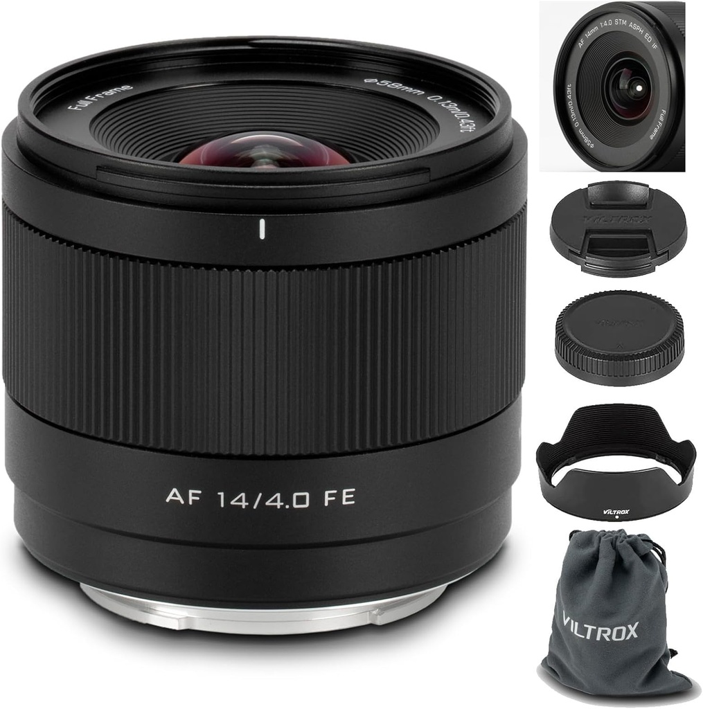 Lente VILTROX 14mm F4.0 Montura E Sony Full Frame