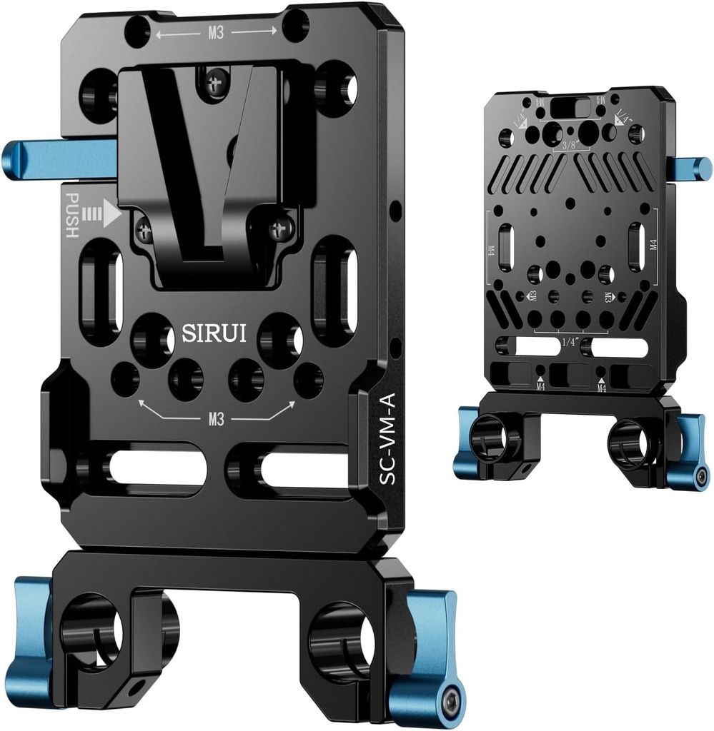 Soporte de Batería V-Mount Sirui para Rigs de varillas 15 mm