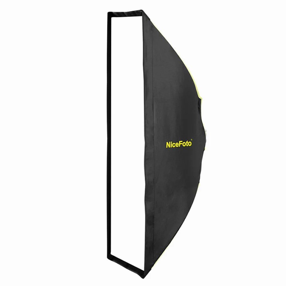 Softbox Rectangular 30x140cm Grid Nicefoto Bowen Mount LED1430g