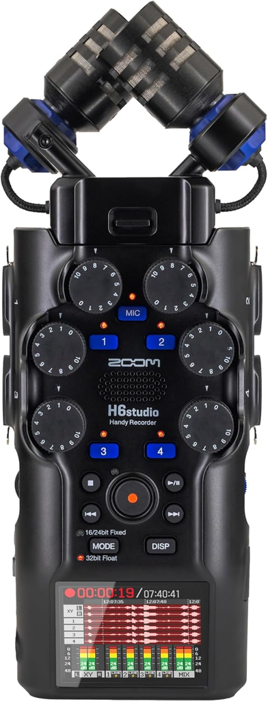 Grabadora Zoom H6Studio Handy Recorder 32 bit Flotantes