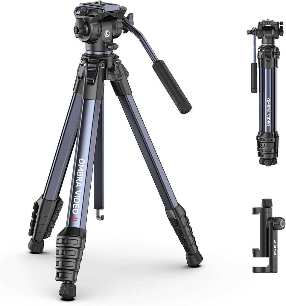 Tripode Ulanzi Ombra Video II Cabezal Fluido 157 CM T154