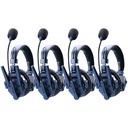 Intercomunicador Synco Xtalk Master Alcance 500 Mts Kit 4 intercom