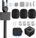Adaptador Tipo Microfono Dinamico 3 Antipopo Cubo y estuche