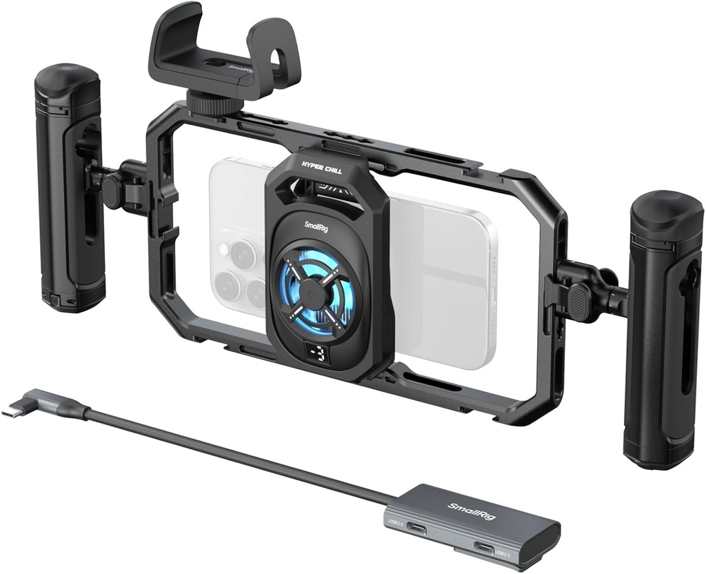 Estabilizador Rig SMALLRIG Refrigerado Android iPhone 2 Grip Hyper Chill