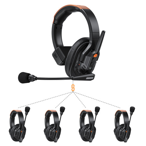 Intercomunicador Comica Audio Seekcom S1 Set 5 alcance 500 Mts