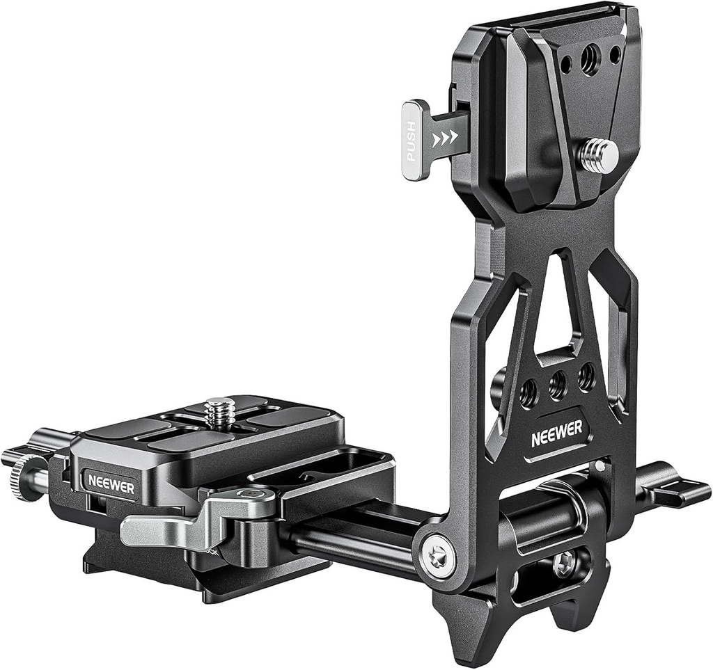 Plato Bateria Vmount Neewer PS015 Pro con liberacion rapida arca