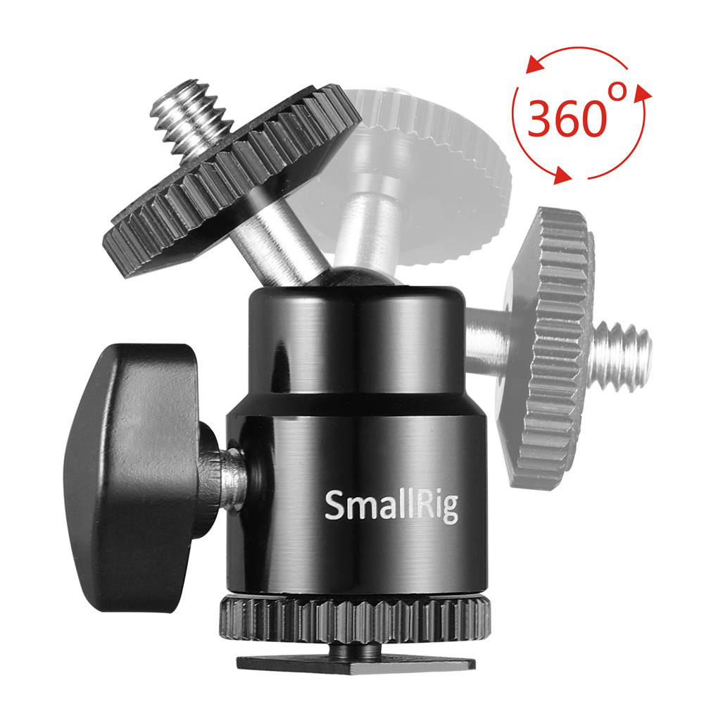 Mini Cabezal De Bola Smallrig con Zapata Fria y conexion 1/4
