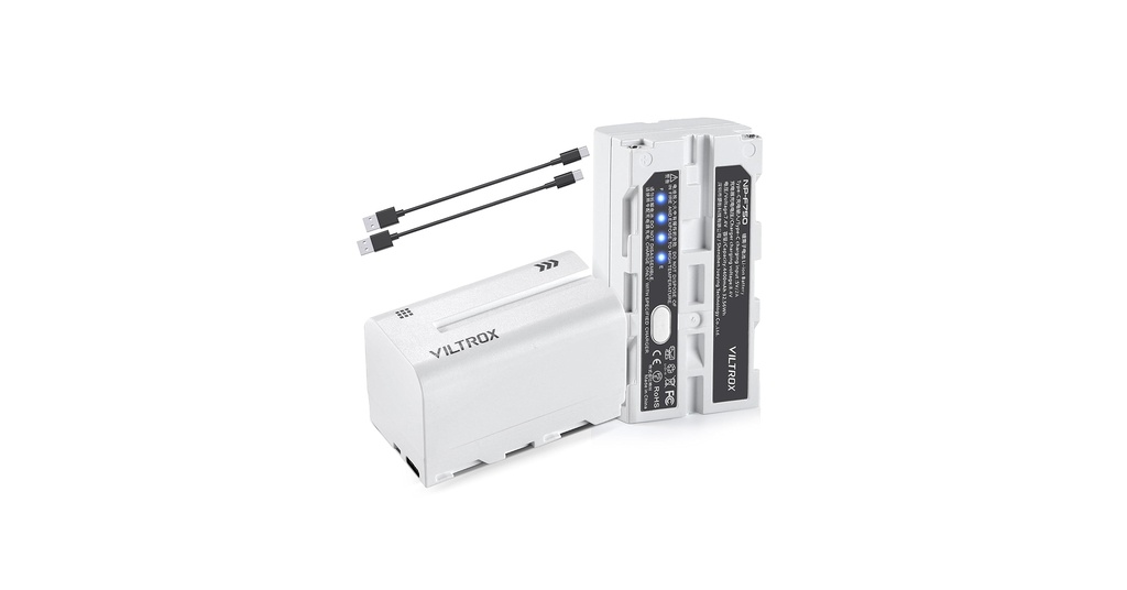Bateria VILTROX NP-F750 4400mAh recargable USB