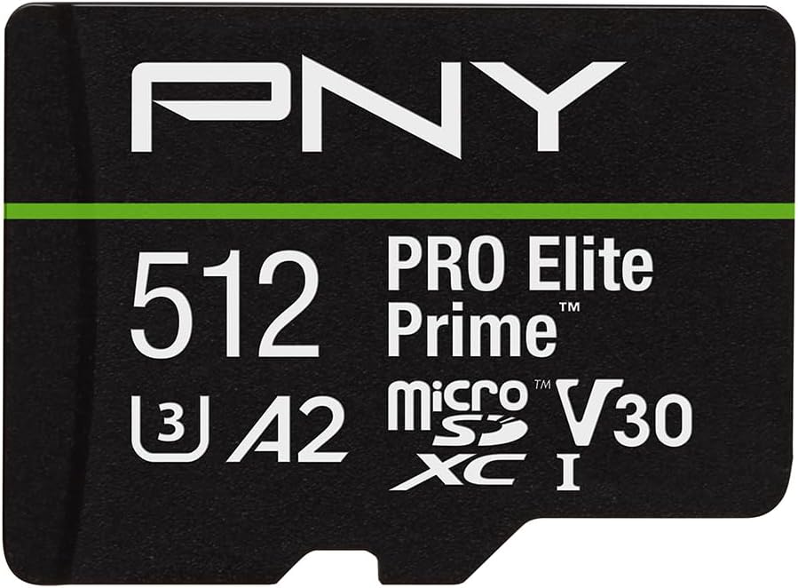 Tarjeta Micro SD PNY 512GB PRO Elite Prime microSDXC UHS-I V30