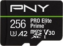 Tarjeta Micro SD PNY 256GB PRO Elite Prime microSDXC UHS-I V30