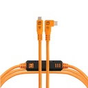 Cable Tipo C Tether Tools TetherPro Optima 10G USB 4,6 Mts Naranja