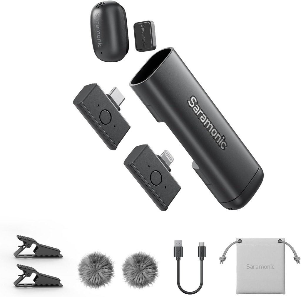 Microfono Balita Inalambrico Saramonic Air SE Tipo C & Lightning Combo