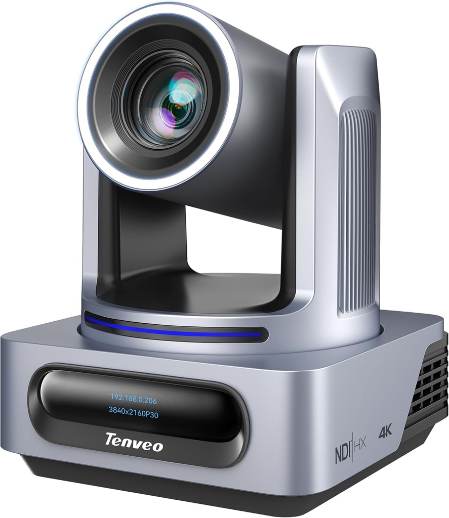 Camara PTZ 4K NDI 20X Tenveo VX20M HDMI IP USB 3.0 Poe AI Tracking