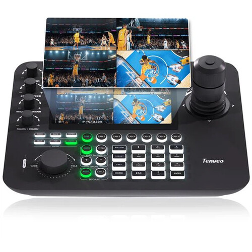 Teclado Controlador Ptz Tenveo Kb300pro NDI Pantalla 7 Pulg