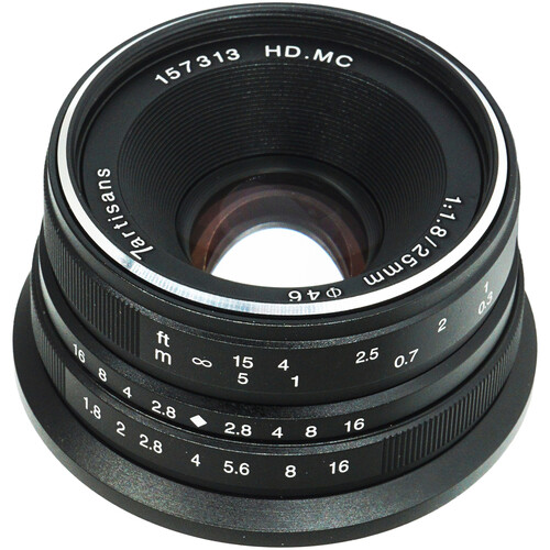 Lente 7Artisans Manual 25mm F1.8 Sony E Mount APSC