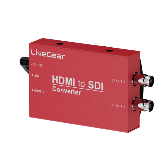 Convertidor LiveGear HDMI a SDI con placa bateria NPF
