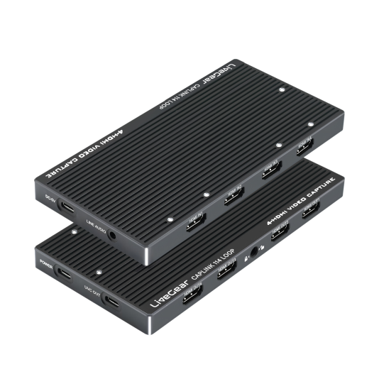Capturadora de Video 4 canales HDMI 4k60HZ LiveGear CAPLINK VC124 LOOP 4K USB3.2 Thunderbolt