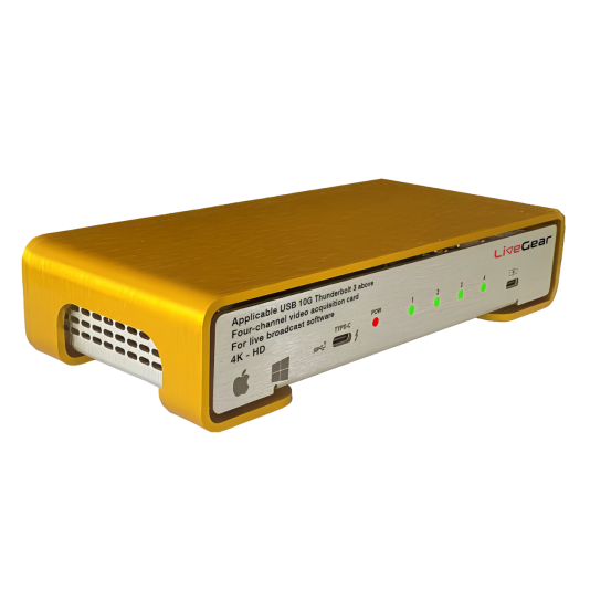 Capturadora de Video 4 Canales LiveGear 2S2H 2 HDMI 2 SDI Thunderbolt USB3.2
