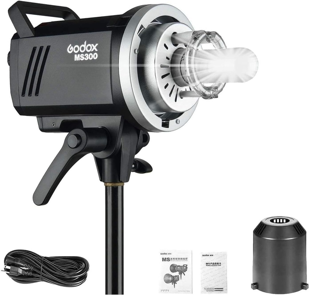 Cabezal Flash de Estudio Godox MS300 300WS GN58 bowens Godox 2.4G Wireless System