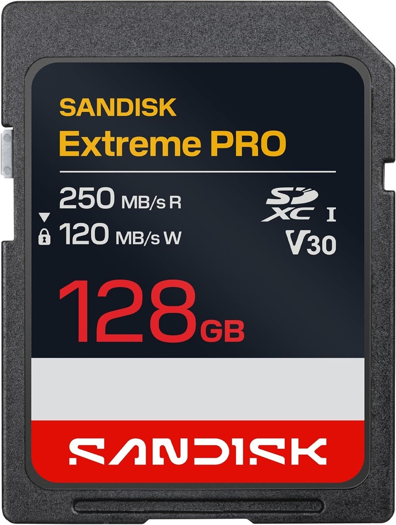  Tarjeta SD 128 GB Sandisk Extreme PRO SDXC V30 Uhs-i SDSDXXJ-128G-GSCIN