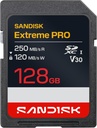  Tarjeta SD 128 GB Sandisk Extreme PRO SDXC V30 Uhs-i SDSDXXJ-128G-GSCIN