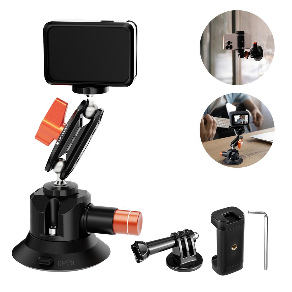 Soporte Ventosa 3 pulg Kf Concept MS44 Smartphone Camaras Y Mas KF31.135