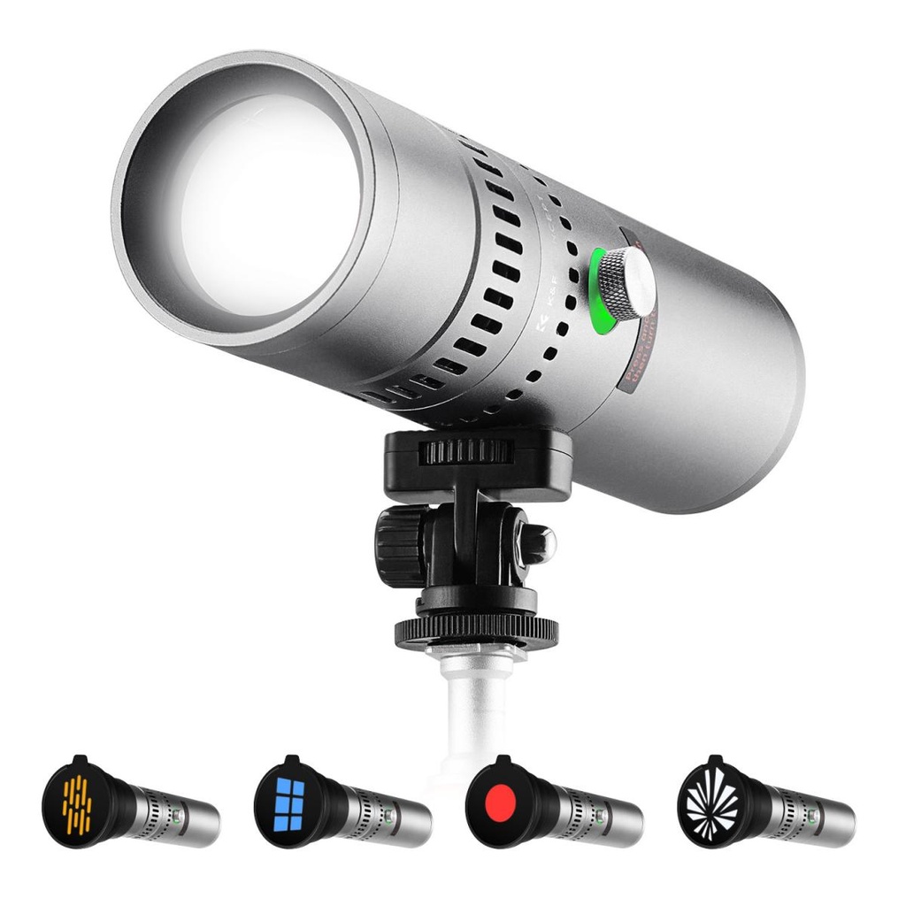 Luz de Video Led K&f Concept KF34.063 Recargable 10W 20 Gobos