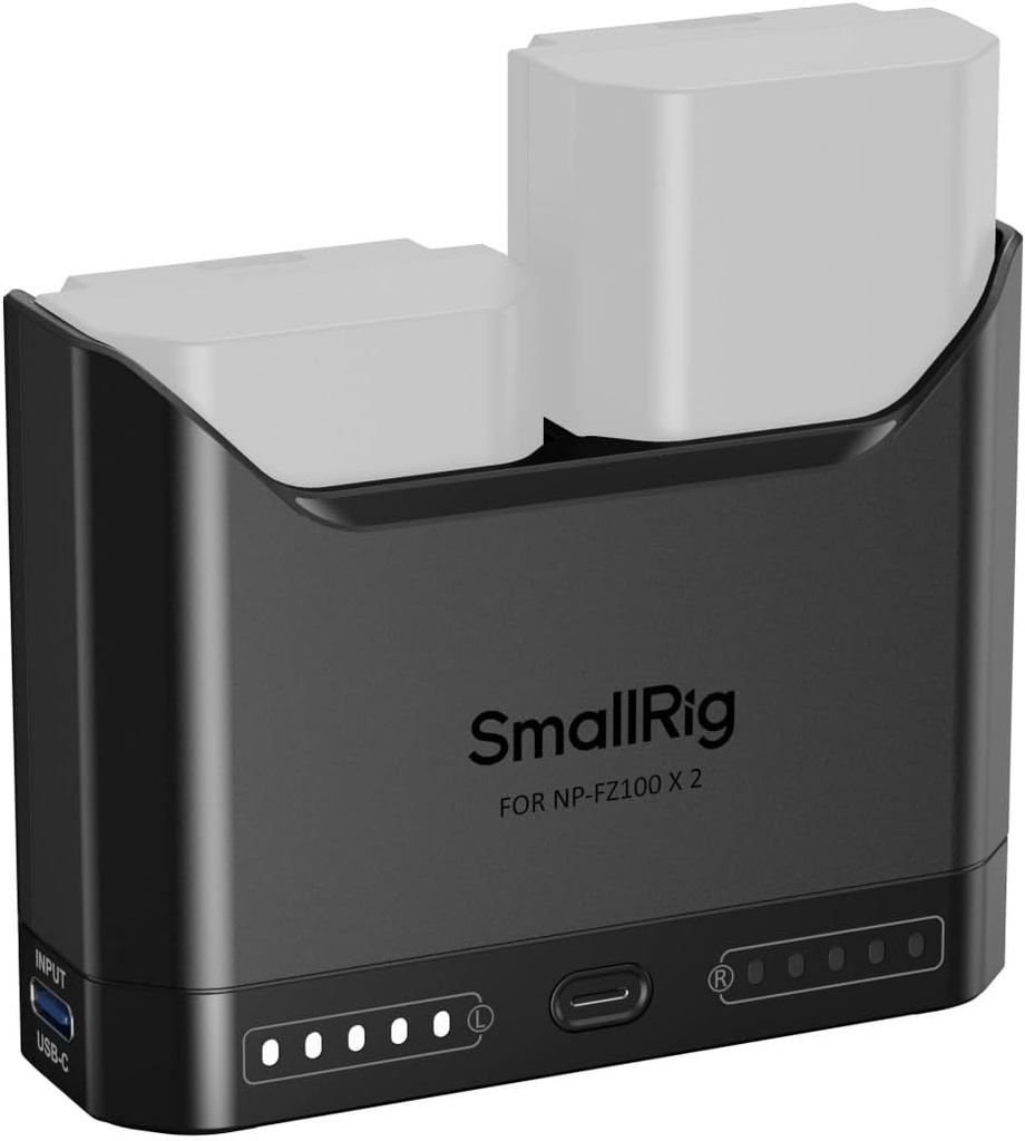 Cargador Rapido SMALLRIG NP-FZ100 Carga dual 22,5W