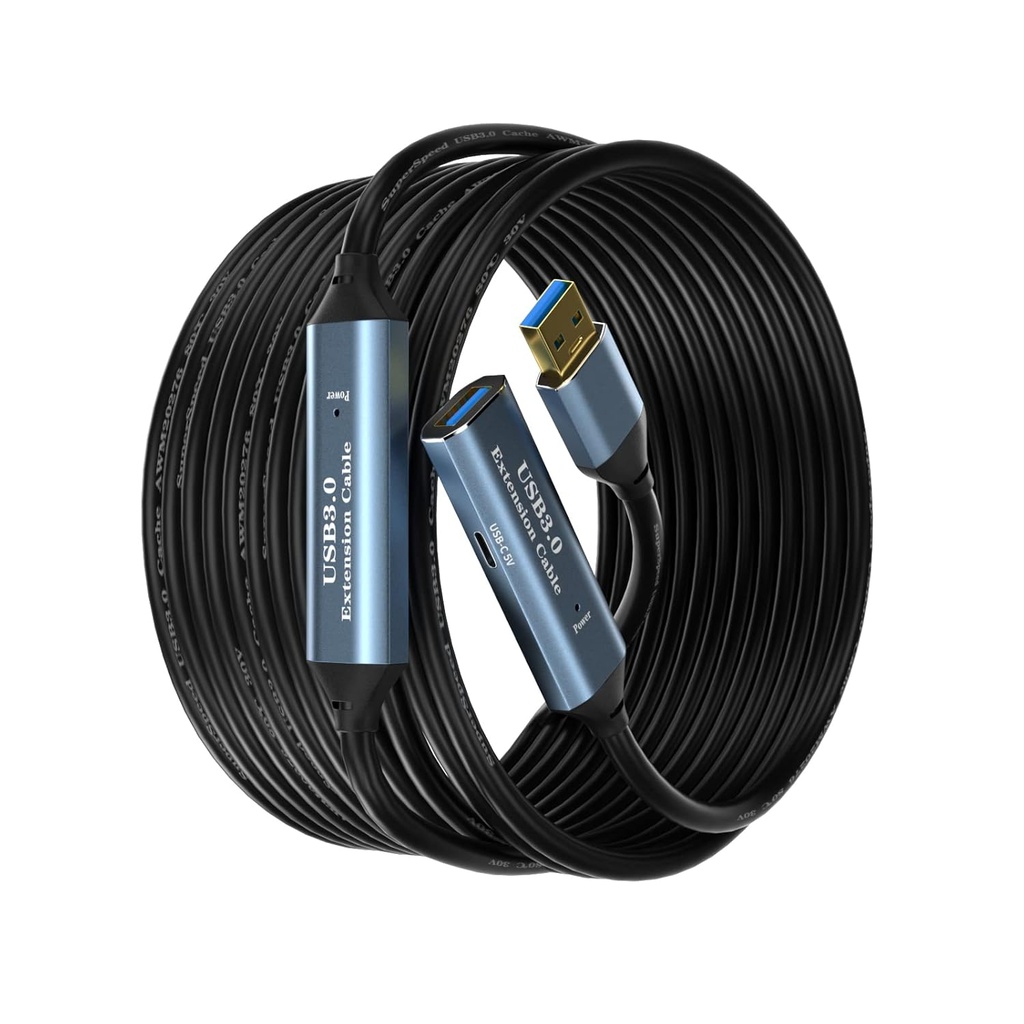 Cable Extension USB A Macho Hembra USB 3.0 de 15 metros Activo