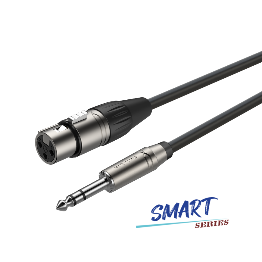 Cable Plug 1/4 Estereo A XLR Hembra de 6 Metros ROXTONE SAMURAI