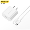 Cargador Rapido USB C 30w + Cable USB C 60W Essager