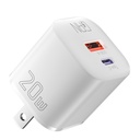 Cargador USB ESSAGER 20W GaN USB A+ USB C