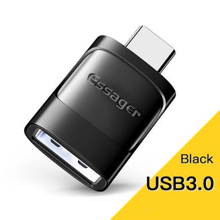 Convertidor Otg Usb 3.0 Macho Tipo C a Hembra Tipo A Essager EZJAC-XL01