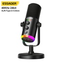 Micrófono Dinámico Essager YU7 RGB para Streaming y Podcast TIpo C