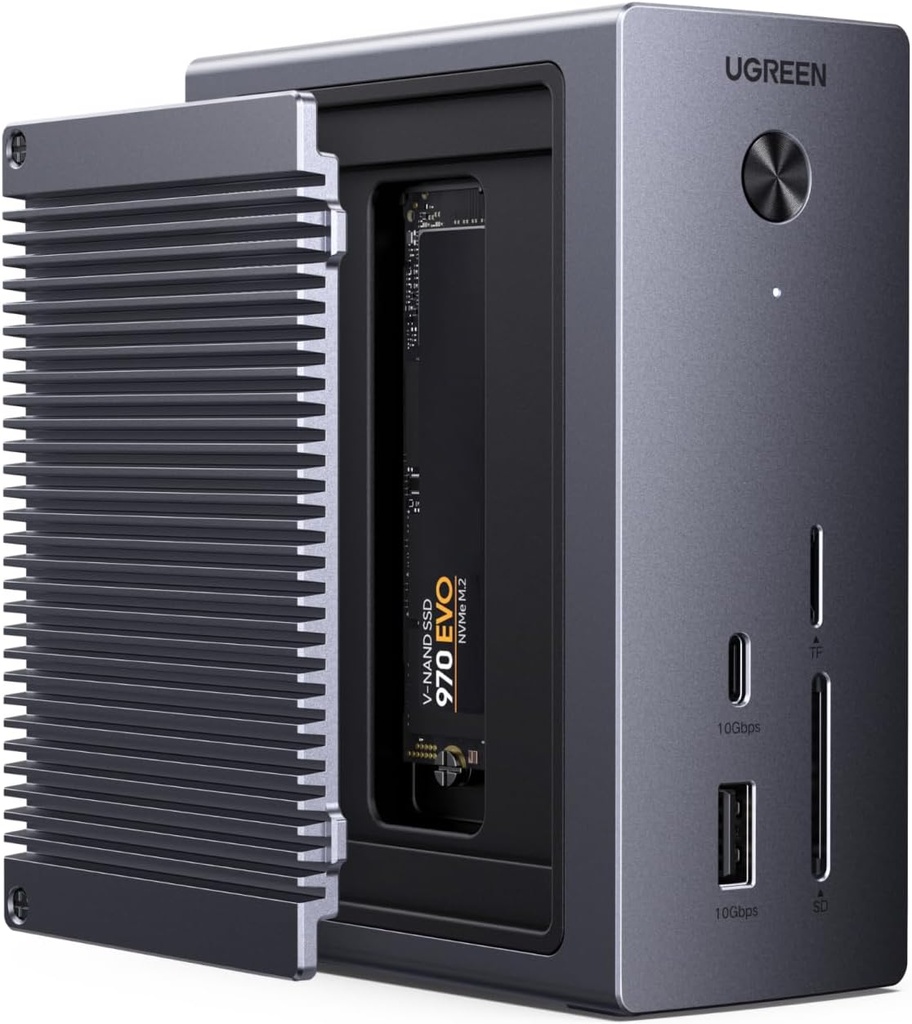  Hub Tipo C Ugreen Revodok Docking Station 10 en 1 HDMI 4K@60Hz Gigabit Ethernet y mas