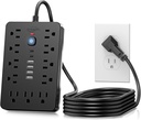 Regleta de 11 Tomas AC + 6 puertos USB 1250 Watts
