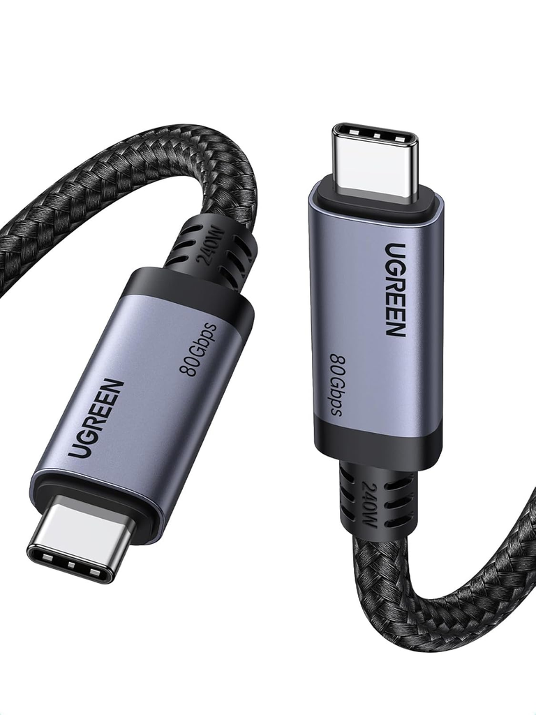 Cable USB C Ugreen USB4 Gen4 80Gbps 240W Thunderbolt 5/4/3 Display PD3.1