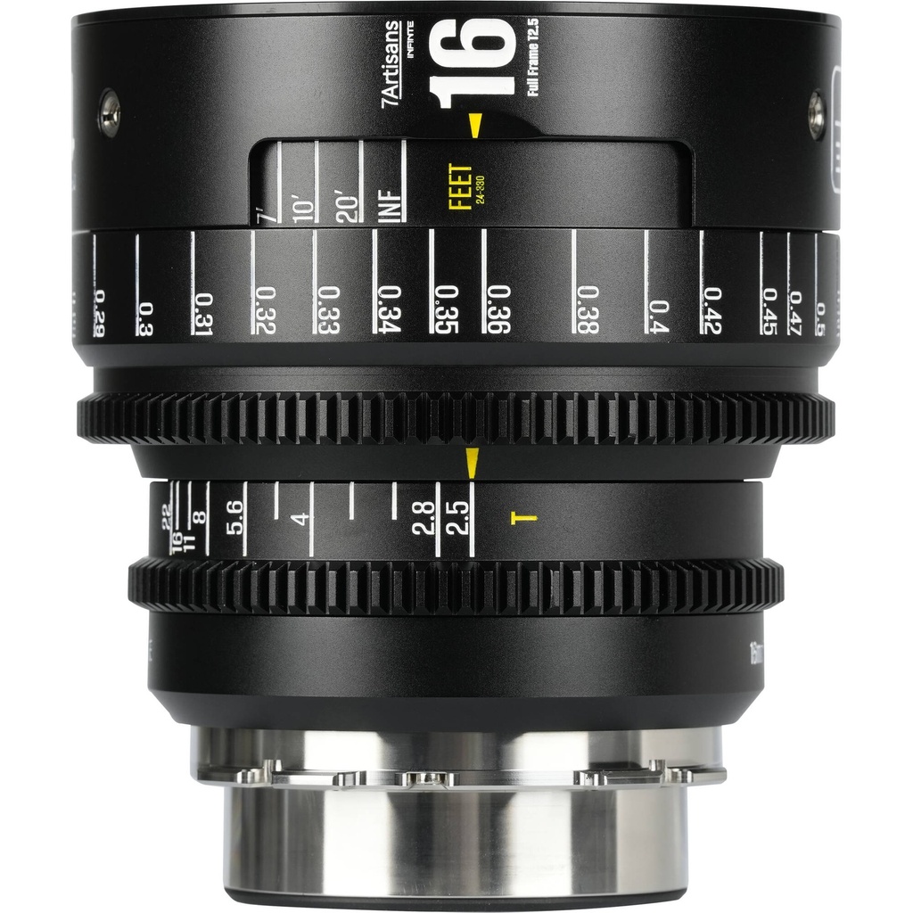 Lente de Cine 7Artisans INFINTE 16mm T2.5 (ARRI PL, Black) FULL FRAME 