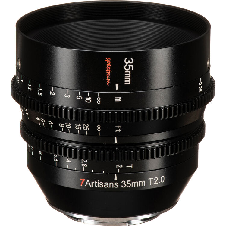 Lente de cine 7Artisans 35mm T2.0 Spectrum Prime Sony E Mount FULL FRAME