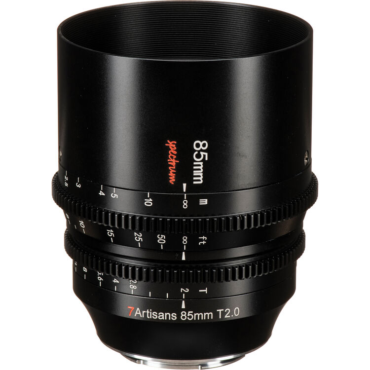 Lente de cine 7Artisans 85mm T2.0 Spectrum Prime Sony E Mount FULL FRAME