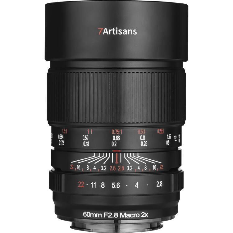  Lente 7Artisans 60mm f/2.8 Macro 2x Sony E Mount FULL FRAME