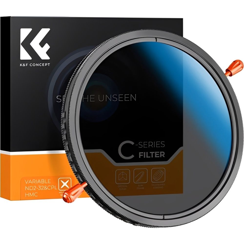 Filtro Nd Variable CPL K&f Concept Nd2-nd32 58mm Nano C series KF01.2598