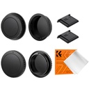 Kit de Tapas Cuerpo, Lente, Zapata y Paño para CANON EF K&f Concept SKU.2363