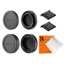 Kit de Tapas Cuerpo, Lente, Zapata y Paño para M43 K&f Concept SKU.2226