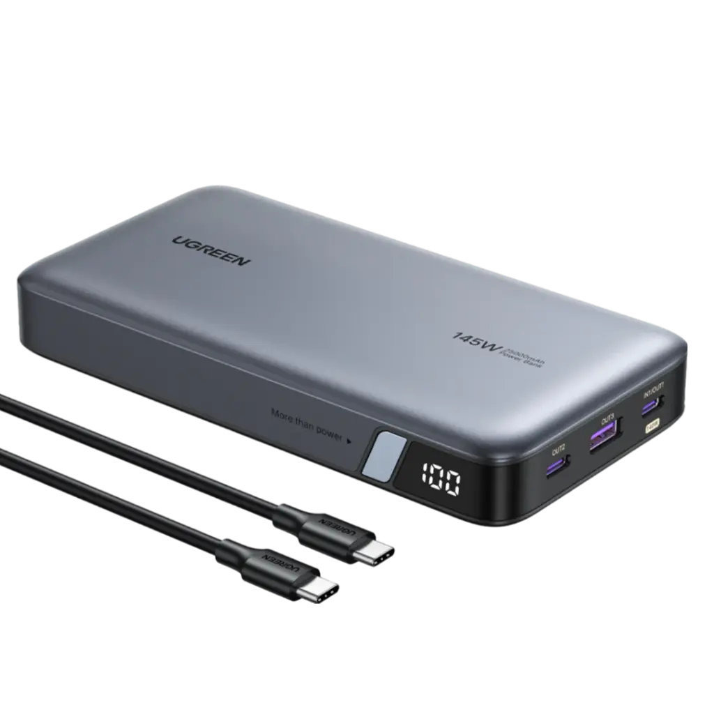 Power Bank 25.000mah Ugreen 145W Carga Rapida PD 3 puertos USB C PD Nexode